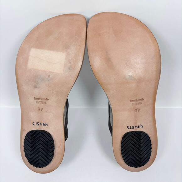 Cydwoq Sandals 39 / 9 Toe Ring Loop Leather Thong Hillary Hand Made in USA Boho - Picture 9 of 9
